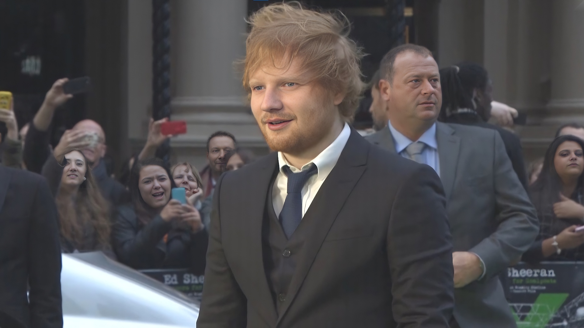 Ed Sheeran steps into the art world. The global music star unveils a new creative side.